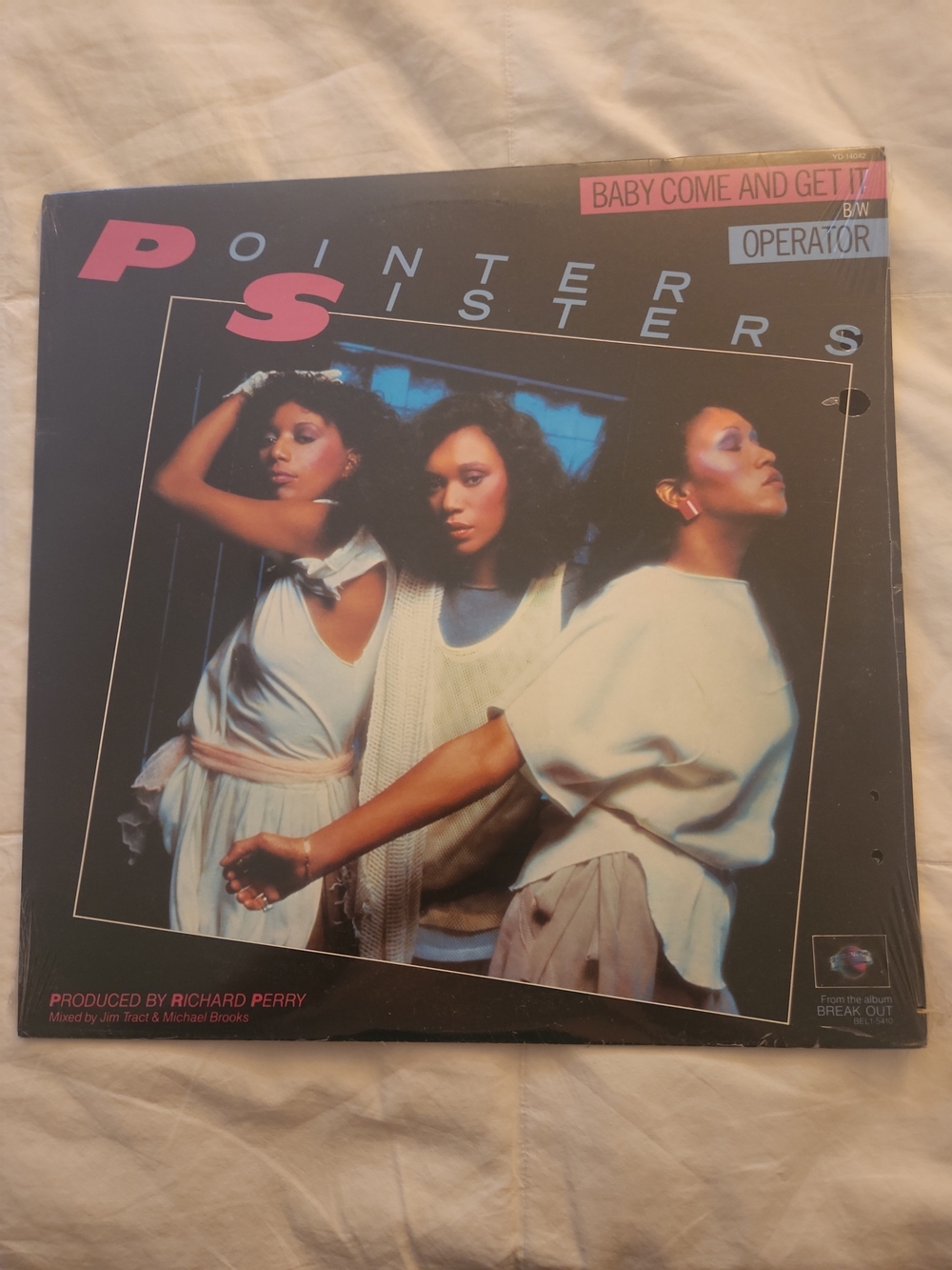 0Pointer Sisters Vintage Vinyl Record - SEALED BEST COPY! 12" Vinyl Single EX